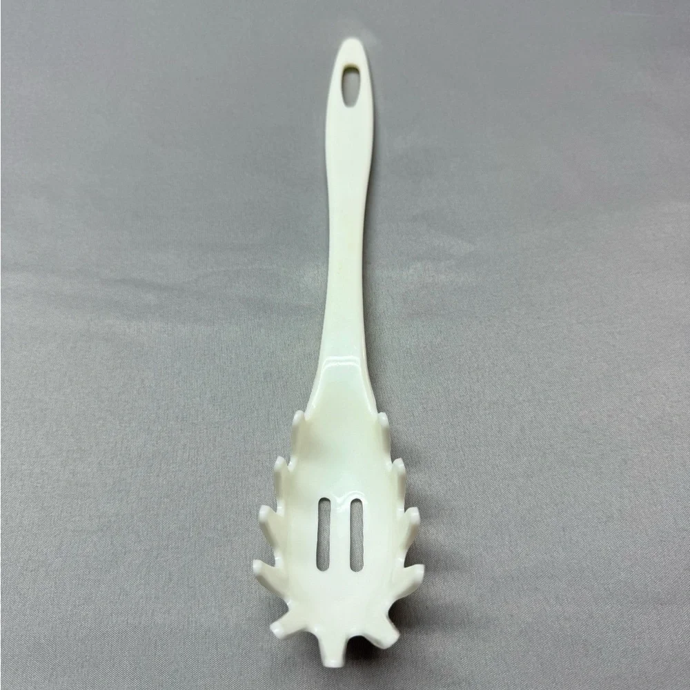 Vintage 1993 Popeil Pasta Products White Spaghetti Server Spoon Fork Tool Korea